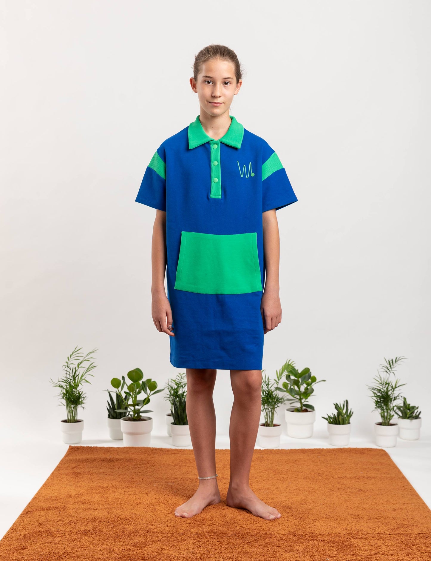 PARROT 2 POLO DRESS