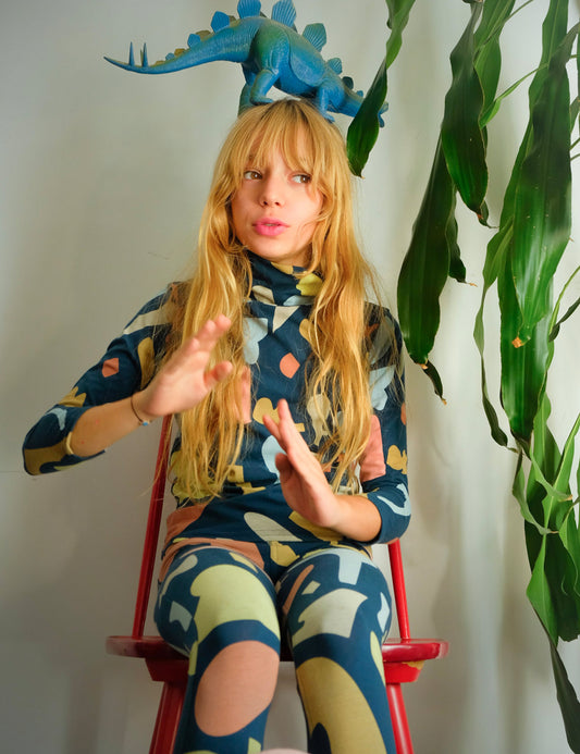 CONJUNTO LEGGING+CAMISETA AZUL